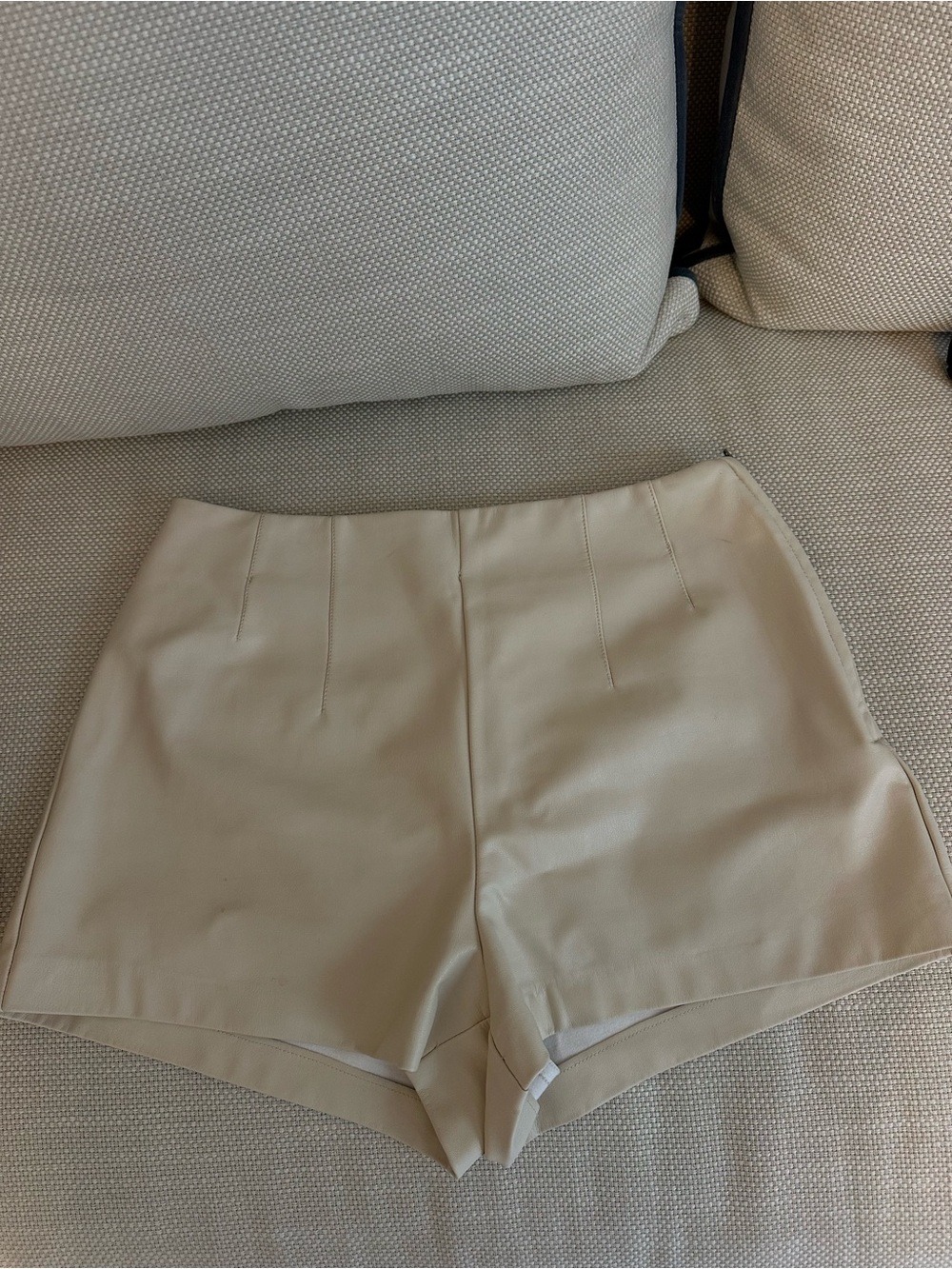 Maeve Cream Micro Shorts